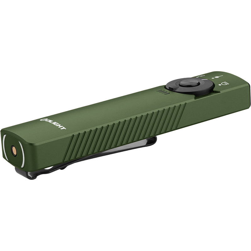 Olight Arkfeld Pro Class 3R Flashlight with LED Light, UV, and Laser (OD Green)