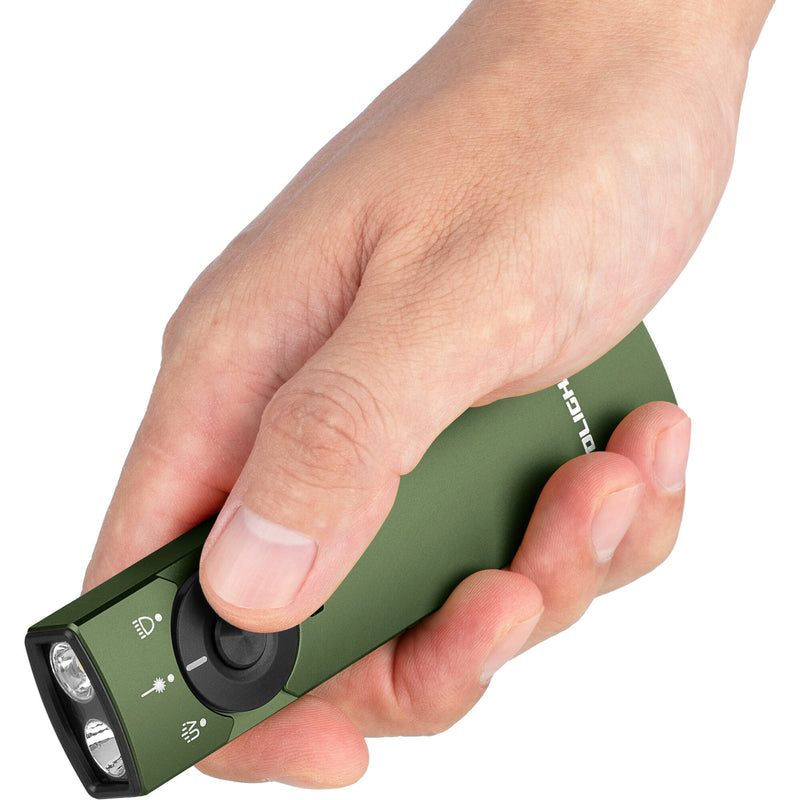Olight Arkfeld Pro Class 3R Flashlight with LED Light, UV, and Laser (OD Green)