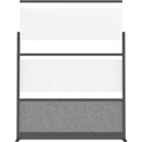 Luxor Modular Room Divider Starter Wall (53" x 48", Black)