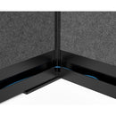 Luxor Modular Room Divider Add-On Wall (53 x 48", Black)