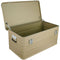 Eylar 4-Piece Large Crossover Aluminum Storage Trunk & Chest Set (Tan)