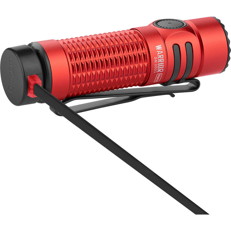 Olight Warrior Nano Rechargeable Flashlight (Red)