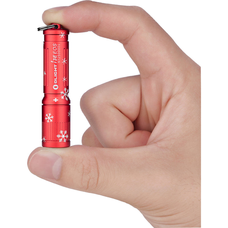 Olight I3E EOS Flashlight (Snowflake Red)