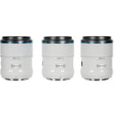 Sirui Sniper f/1.2 Autofocus 3-Lens Kit (FUJIFILM X, White)