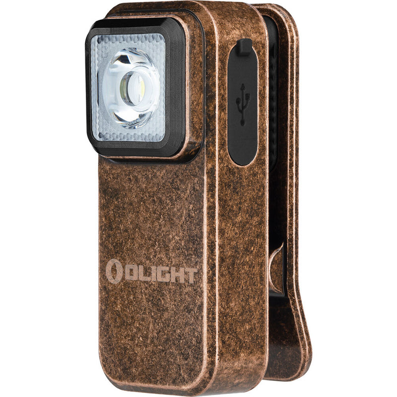 Olight Oclip Rechargeable Clip-On Light (Copper)