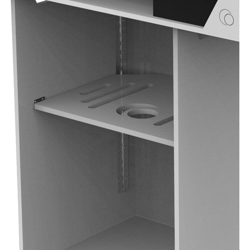 Odyssey DJ Mobile Podium (37.5" Height, White)