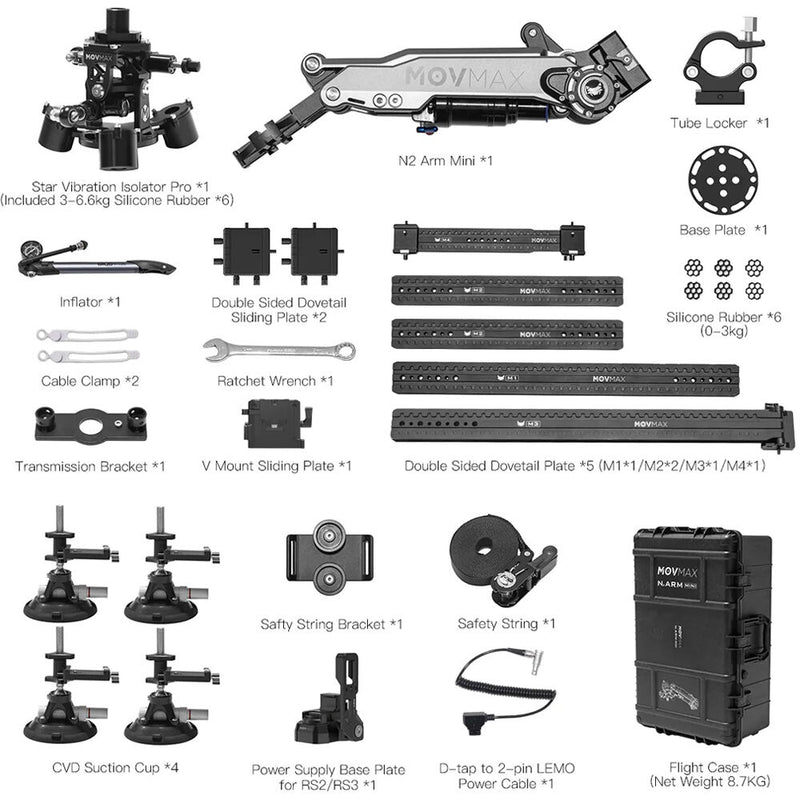 MOVMAX N2 Air Arm Mini Pro Kit (24.3 lb Payload)