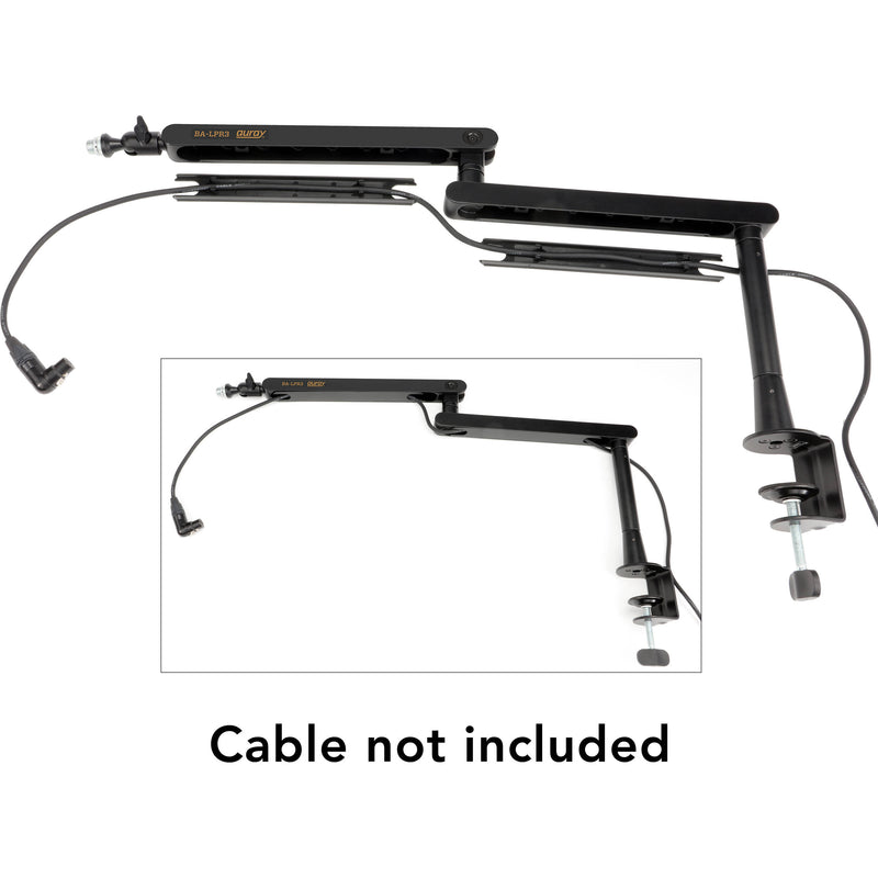 Auray BA-LPR Low-Profile Broadcast Arm with Riser