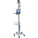 BZBGEAR Medical-Grade Patient Monitor Roll Stand with 10x PTZ Camera & Speakerphone