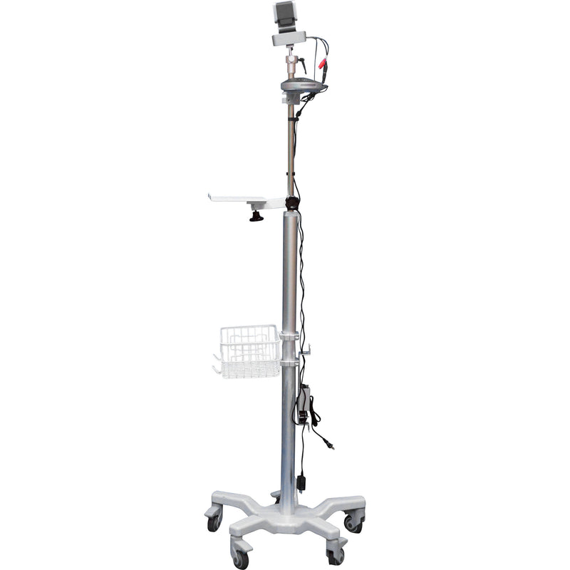 BZBGEAR Medical-Grade Patient Monitor Roll Stand with 10x PTZ Camera & Speakerphone