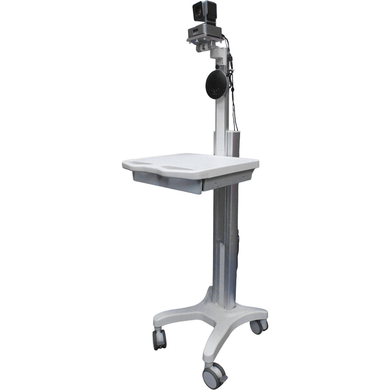 BZBGEAR Medical-Grade Medical Equipment Roll Stand with 10x Ptz Camera & Speakerphone