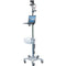 BZBGEAR Medical-Grade Computer Roll Cart with 10x PTZ Camera & Speakerphone