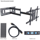 Mount-It! MI-397 Articulating TV Wall Mount with Extra Long Extension for 40 to 80" Displays