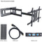 Mount-It! MI-397 Articulating TV Wall Mount with Extra Long Extension for 40 to 80" Displays