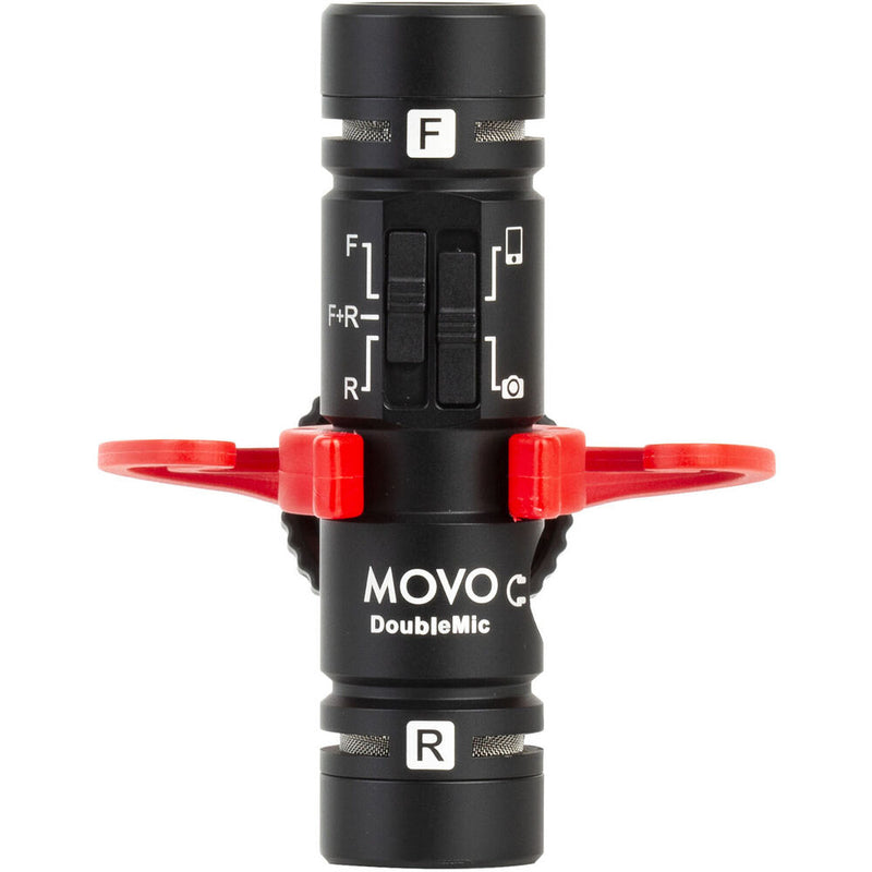 Movo Photo DoubleMic-V2 Two-Sided Supercardioid Video Shotgun Mic for 3.5mm Devices