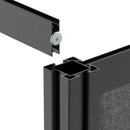 Luxor Modular Room Divider Add-On Wall (70 x 70", Black)