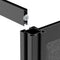 Luxor Modular Room Divider Add-On Wall (70 x 70", Black)