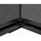 Luxor Modular Room Divider Add-On Wall (70 x 70", Black)