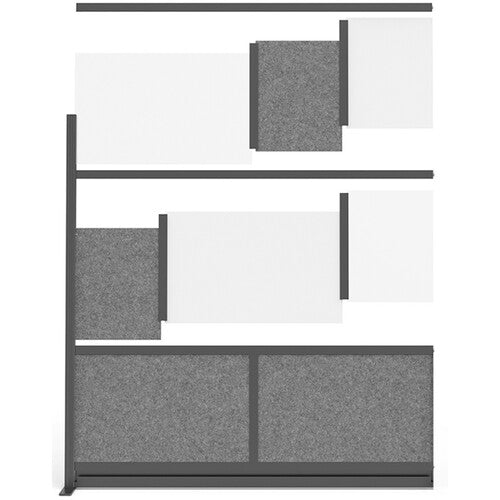 Luxor Modular Room Divider Add-On Wall (70 x 70", Black)