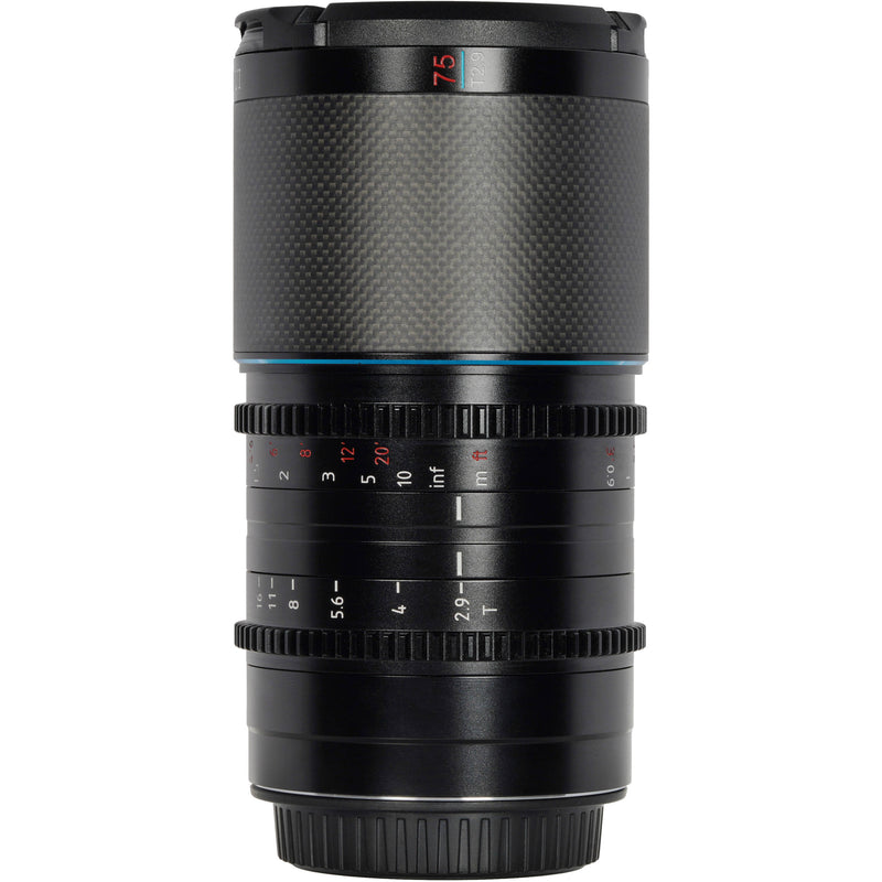Sirui Saturn 75mm T2.9 1.6x Carbon Fiber Full-Frame Anamorphic Lens (DJI DL, Neutral Flare)