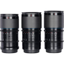 Sirui Saturn T2.9 1.6x Carbon Fiber Full-Frame Anamorphic 3-Lens Set (Nikon Z, Blue Flare)