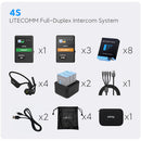 Vaxis Litecomm V1 4S Full-Duplex Wireless Intercom System with Four Headsets (1.9 GHz)