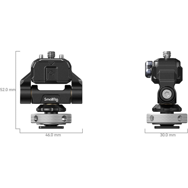SmallRig Drop-In HawkLock Mini Quick Release Monitor Mount with Cold Shoe