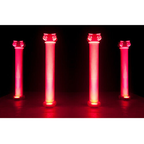 Eliminator Lighting Mega Flat Pak EP with 4 Mega Par Profile EP LED Pars, 3 DMX Cables, and Bag