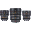 Sirui Night Walker T1.2 S35 Cine 3-Lens Set (Leica L, Gunmetal Gray)