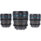 Sirui Night Walker T1.2 S35 Cine 3-Lens Set (Leica L, Gunmetal Gray)