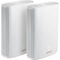 ASUS ZenWiFi AX Hybrid XP4 AX1800 Wireless Dual-Band Gigabit 2-Piece Mesh Wi-Fi System (White)