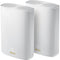 ASUS ZenWiFi AX Hybrid XP4 AX1800 Wireless Dual-Band Gigabit 2-Piece Mesh Wi-Fi System (White)