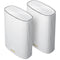ASUS ZenWiFi AX Hybrid XP4 AX1800 Wireless Dual-Band Gigabit 2-Piece Mesh Wi-Fi System (White)