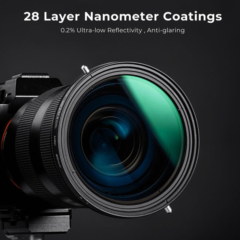 K&F Concept Nano-X Series Variable ND & CPL 2-in-1 Filter (67mm, 1 to 5-Stop)