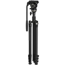 SmallRig CT210 Video Tripod with Fluid Head and Reversible Center Column