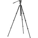 SmallRig CT210 Video Tripod with Fluid Head and Reversible Center Column