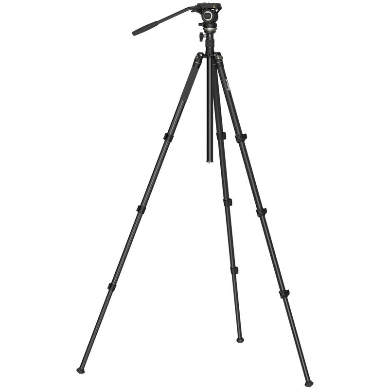 SmallRig CT210 Video Tripod with Fluid Head and Reversible Center Column