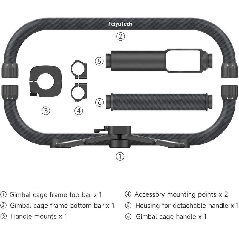 Feiyu Carbon Fiber Gimbal Cage for SCORP Pro