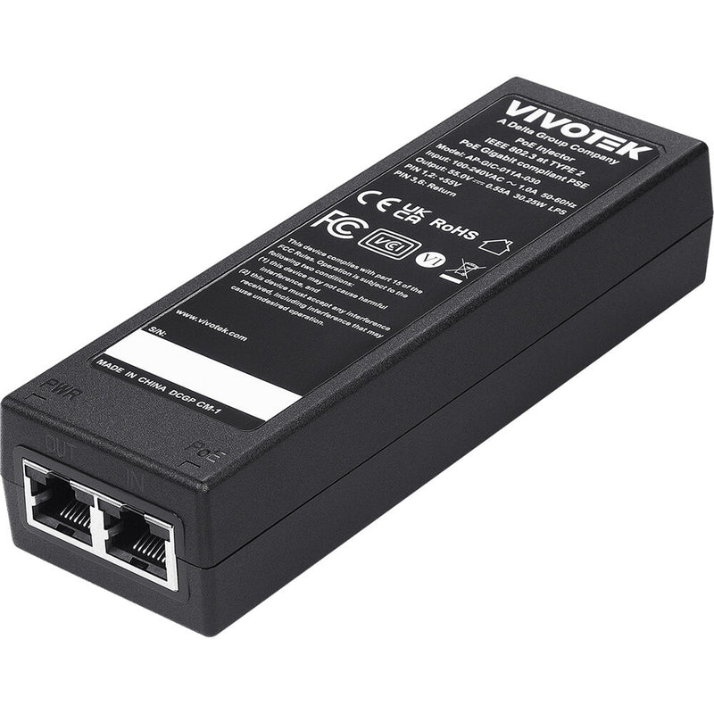 Vivotek AP-GIC-011A-030 30W Gigabit PoE Injector