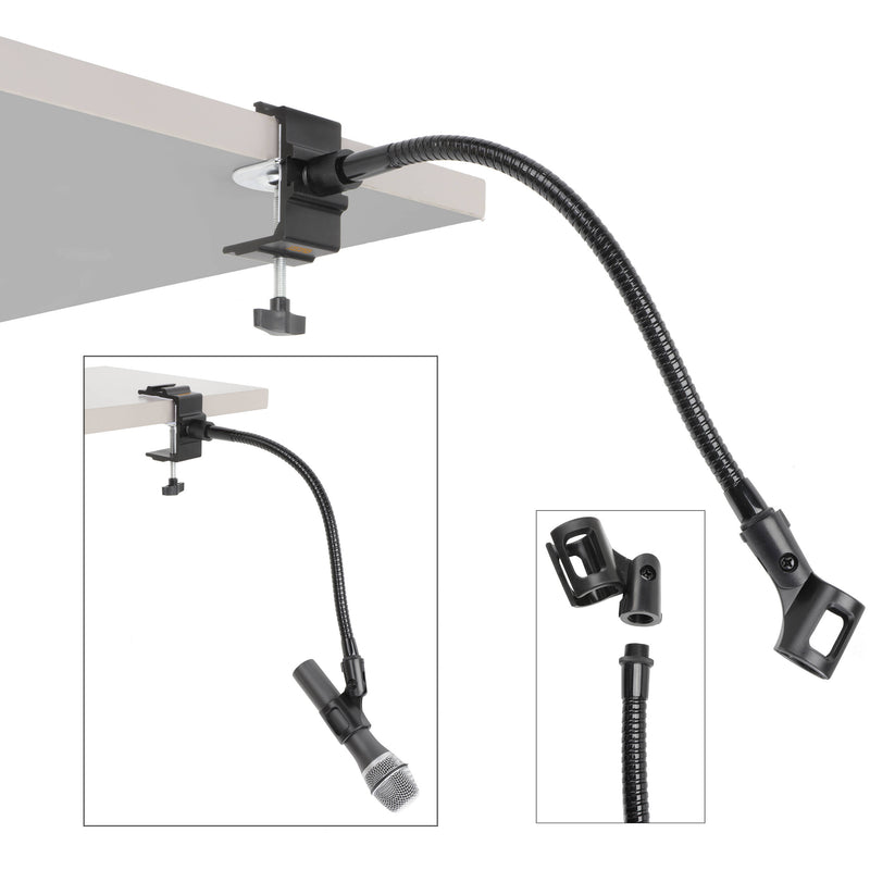 Auray GNCL-12 Heavy-Duty Gooseneck Microphone Clamp (12")