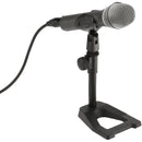 Auray MSDT-WB8 Compact Telescoping Desktop Mic Stand with Weighted Base (7.5")