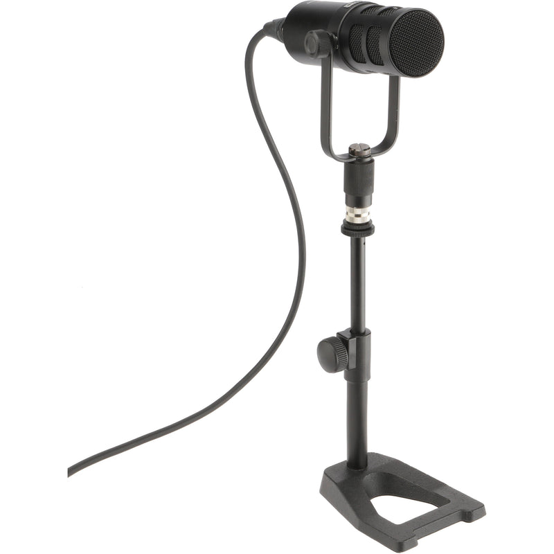 Auray MSDT-WB8 Compact Telescoping Desktop Mic Stand with Weighted Base (7.5")