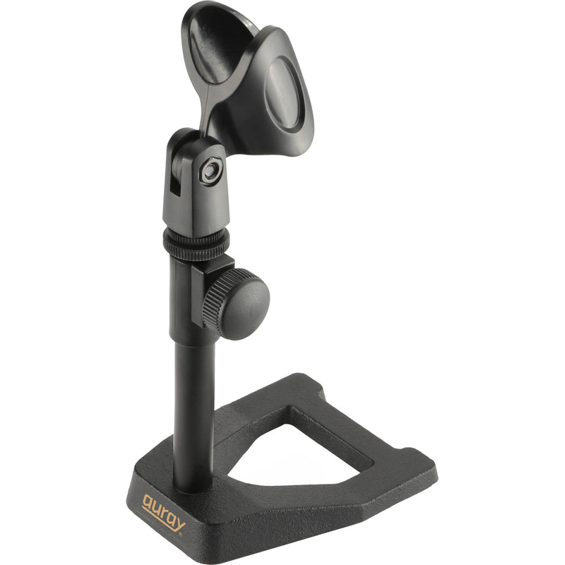 Auray MSDT-WB8 Compact Telescoping Desktop Mic Stand with Weighted Base (7.5")