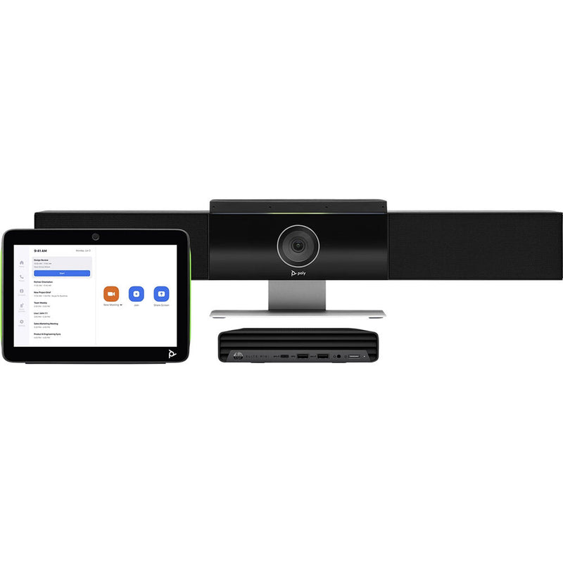 Poly Studio Medium Room Kit for Microsoft Teams Rooms with Studio USB Video Bar & GC8 Controller (GSA/TAA Compliant)