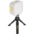 Genaray Mochi On-Camera Mini RGB Light Panel with Tabletop Tripod Kit (White)