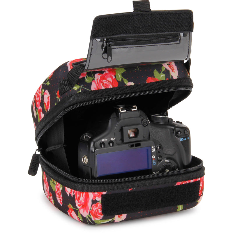 USA GEAR H Series Molded EVA Quick Access SLR Hard Shell Camera Case (Floral)