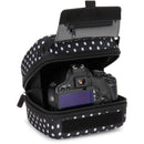 USA GEAR H Series Molded EVA Quick Access SLR Hard Shell Camera Case (Polka Dot)