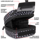 USA GEAR H Series Molded EVA Quick Access SLR Hard Shell Camera Case (Polka Dot)