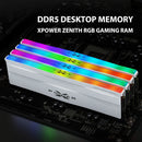 Silicon Power 32GB Zenith RGB 6000 MHz DDR5 Desktop Memory Kit (2 x 16GB, White)