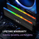 Silicon Power 64GB Zenith RGB 6000 MHz DDR5 Desktop Memory Kit (2 x 32GB, Black)